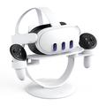 AOLION AL-Q080 Meta Oculus Quest 3 VR Headset Display Stand Base Base Game Controller Storage Holder Bracket -näytönjalustalle