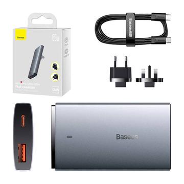 Baseus GaN5 Pro Ultra-Slim Overseas Edition seinälaturi - USB-C, USB-A - 65W