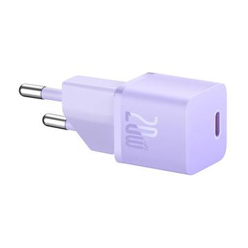 Baseus Mini GaN5 20W USB-C seinälaturi - violetti