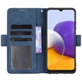 Samsung Galaxy A22 5G, Galaxy F42 5G Korttilompakkokotelo - Sininen