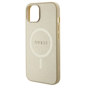 iPhone 15 Guess Saffiano Hybridikotelo - MagSafe-Yhteensopiva
