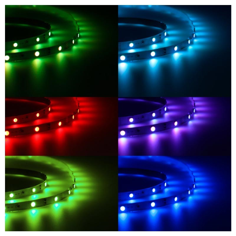 Ksix V Rillinen Rgb Led Nauha Kaukos Timell X M