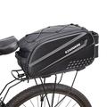 RZAHUAHU YA367 Pyöräteline laukku Kova kuori tavaratila laukku Suuri kapasiteetti vaatteiden säilytyspakkaus vesipullon pussilla polkupyörän takaistuimelle