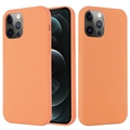 iPhone 12/12 Pro Nestemäinen Silikoni Suojakuori - MagSafe-yhteensopiva - Oranssi