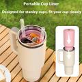 2-osastoinen silikonivuoraus Stanley Tumbler 40oz - BPA-vapaa - Pinkki