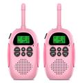 2Pcs DJ100 Lasten Walkie Talkie Lelut Lapset Interphone Mini Handheld Transceiver 3KM Range UHF-radio, jossa on kaulanauha