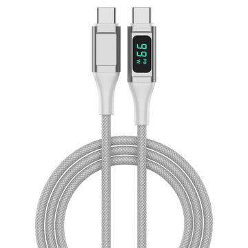 4smarts DigitCord USB-C / USB-C-kaapeli - 100W, 1.5m - valkoinen