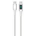 4smarts DigitCord USB-C / USB-C-kaapeli - 100W, 1.5m - valkoinen