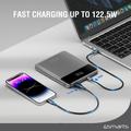 4smarts Enterprise Slim Power Bank 20000mAh - 122.5W - avaruudenharmaa