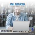 4smarts MultiScreen 11-in-1 USB-C-keskitin / kannettavan tietokoneen jalusta - musta / harmaa