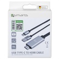 4smarts USB-C / HDMI 4K UHD Kaapeliadapteri - 1.8m - Musta