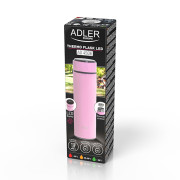 Adler AD 4506p Lämpöpullo LED 473ml - vaaleanpunainen