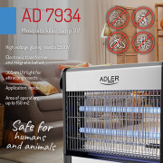 Adler AD 7934 Hyttysten tappajalamppu UV-valo