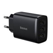 Baseus Compact-pikalaturi CCXJ020101, 3x USB, 17W