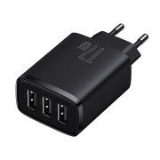 Baseus Compact-pikalaturi CCXJ020101, 3x USB, 17W