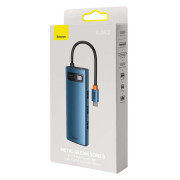 Baseus Hub Adapter 8in1 WKWG000103 USB-C ja 3x USB 3.0 + HDMI + USB-C PD 4K HD välillä