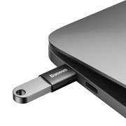 Baseus Ingenuity USB-C USB-A-sovitin OTG ZJJQ000001 - Musta