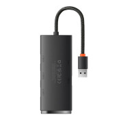 Baseus Lite -sarjan keskittimen 4in1 WKQX030001 USB 4x USB 3.0, 25cm