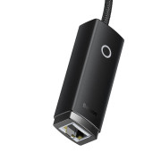 Baseus Lite -sarjan USB-RJ45-verkkosovitin WKQX000001, 100Mbps - musta