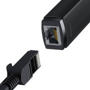 Baseus Verkkosovitin Lite Series USB-RJ45 WKQX000101 - musta