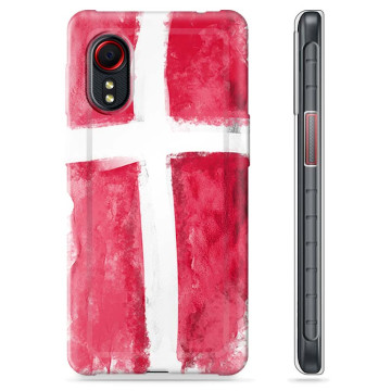 Samsung Galaxy Xcover 5 TPU Suojakuori - Tanskan lippu