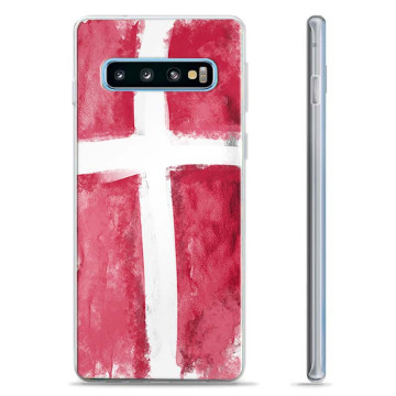 Samsung Galaxy S10+ TPU Suojakuori - Tanskan lippu