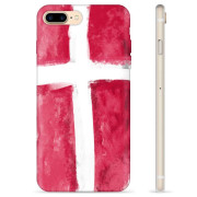 iPhone 7 Plus / iPhone 8 Plus TPU Suojakuori - Tanskan lippu