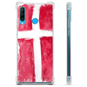 Huawei P30 Lite Hybrid Suojakuori - Tanskan lippu