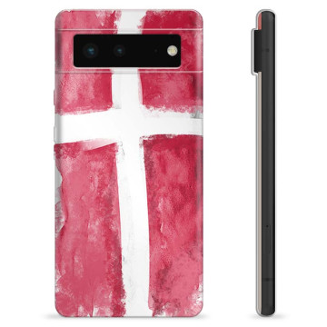 Google Pixel 6 TPU Suojakuori - Tanskan lippu