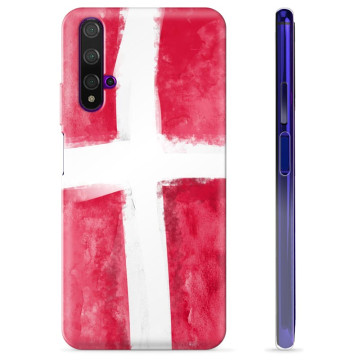 Huawei Nova 5T TPU Suojakuori - Tanskan lippu