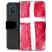 Samsung Galaxy A51 Premium Lompakkokotelo - Tanskan lippu