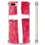 iPhone 7 Plus / iPhone 8 Plus hybridi kotelo - Tanskan lippu