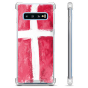 Samsung Galaxy S10 Hybrid Suojakuori - Tanskan lippu