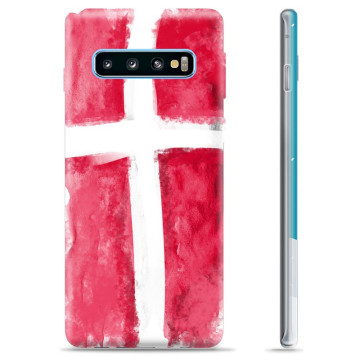 Samsung Galaxy S10 TPU Suojakuori - Tanskan lippu