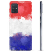 Samsung Galaxy A71 TPU Suojakuori - Ranskan lippu