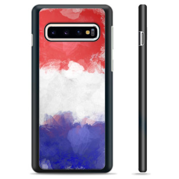 Samsung Galaxy S10 Suojakuori - Ranskan lippu