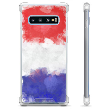 Samsung Galaxy S10 Hybrid Suojakuori - Ranskan lippu