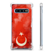 Samsung Galaxy S10+ Hybrid Suojakuori - Turkin lippu