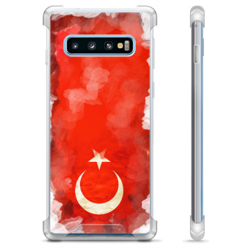 Samsung Galaxy S10 Hybrid Suojakuori - Turkin lippu