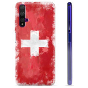 Huawei Nova 5T TPU Suojakuori - Sveitsin lippu