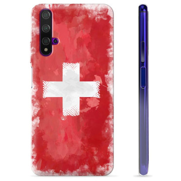 Huawei Nova 5T TPU Suojakuori - Sveitsin lippu