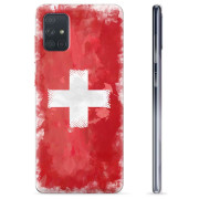 Samsung Galaxy A71 TPU Suojakuori - Sveitsin lippu