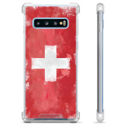 Samsung Galaxy S10 Hybrid Suojakuori - Sveitsin lippu