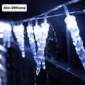 8 solmun aurinko-LED-jääpuikkovalo - 22m - Kylmä valkoinen