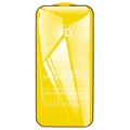 iPhone 15 Pro 9D Koko Näytön Peittävä Panssarilasi - 9H - Musta Reuna