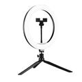 A26 Työpöydän 10" LED Selfie Ring Light Tripod jalusta Puhelin Clip Mount Vlogging Video Light Live Broadcast kit