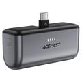 Acefast M9-5000 USB-C PD 20W pikalataus Power Bank 5000mAh - Musta