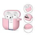 AirPods 4 Tech-Protect silikoninen koukkukotelo - Dusty Pinkki