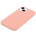 iPhone 15 Plus Anti-Fingerprints Matta TPU Suojakuori - Pinkki