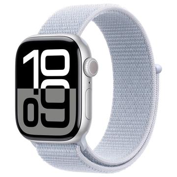 Apple Watch 10 GPS MWWD3QN/A - Alumiini, Blue Cloud Sport Loop, 46mm - Hopea